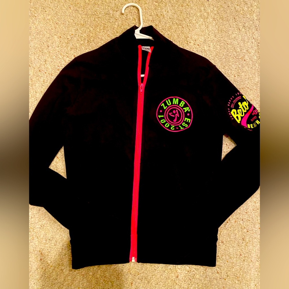 Zumba zip up jacket NWOT